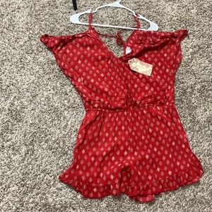 Band of gypsies beautiful red and white romper